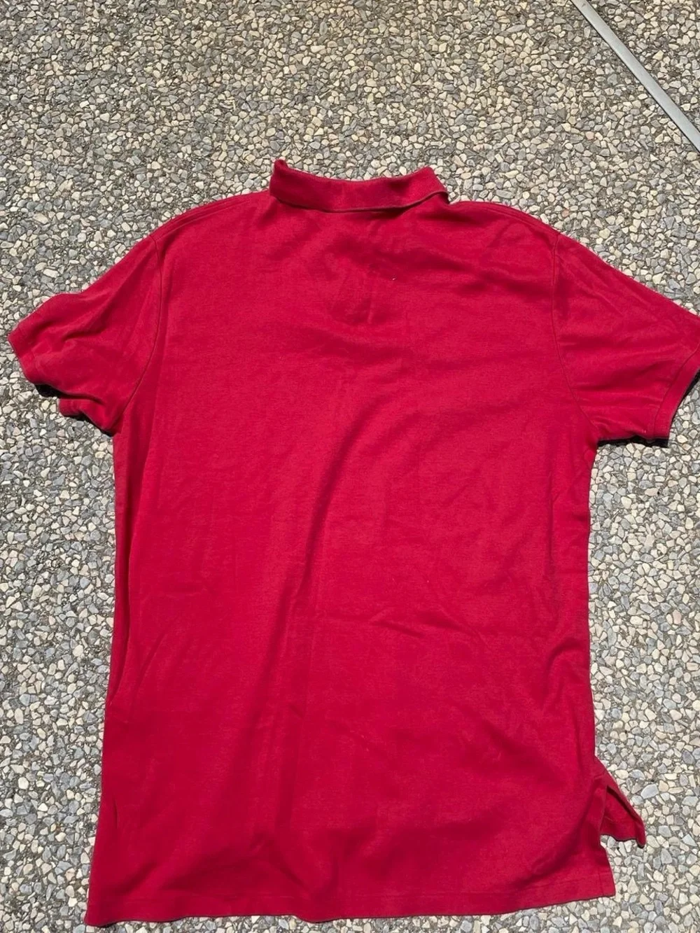 Ralph Lauren Red Polo with Blue Pony Embroidery